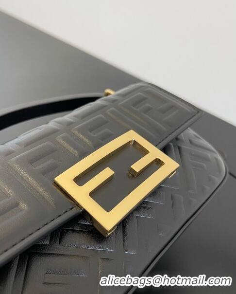 Buy Inexpensive Fendi Baguette Phone Bag in Calf Leather F1103 Black 2024