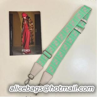 Promotional Fendi Strap You Canvas FF Shoulder Strap 4x136cm 913A Grey/Neon Green 2024