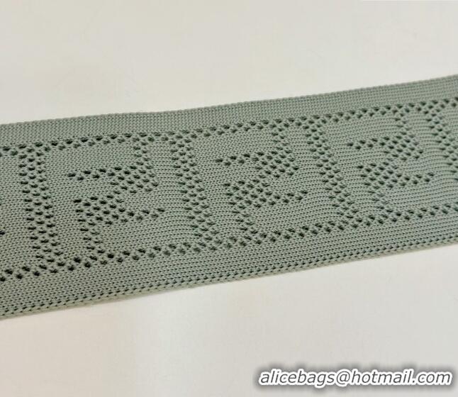 Top Quality Fendi Strap You Knit FF Shoulder Strap 913A Light Green 2024