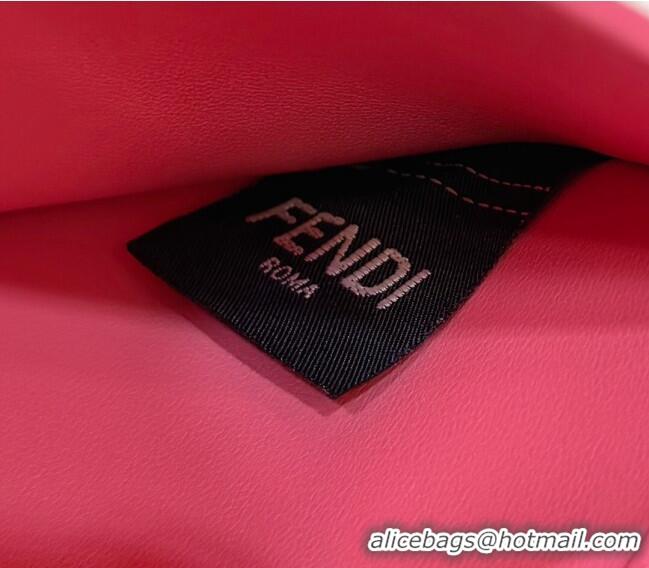 Reasonable Price Fendi Peekaboo ISeeU Medium Bag in Interlaced Leather 80138L Pink 2024 Top