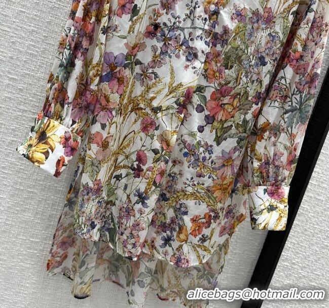 Affordable Price Dior Cotton Long Shirt D031312 Multicolor 2024