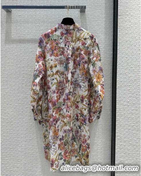 Affordable Price Dior Cotton Long Shirt D031312 Multicolor 2024