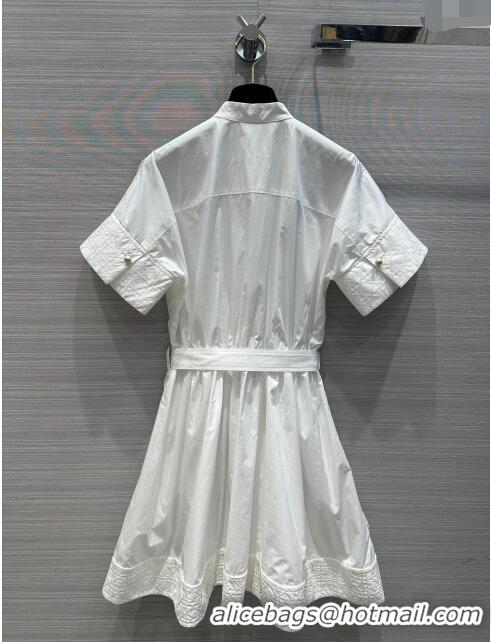 ​Top Quality Dior Cotton Dress D031314 White 2024