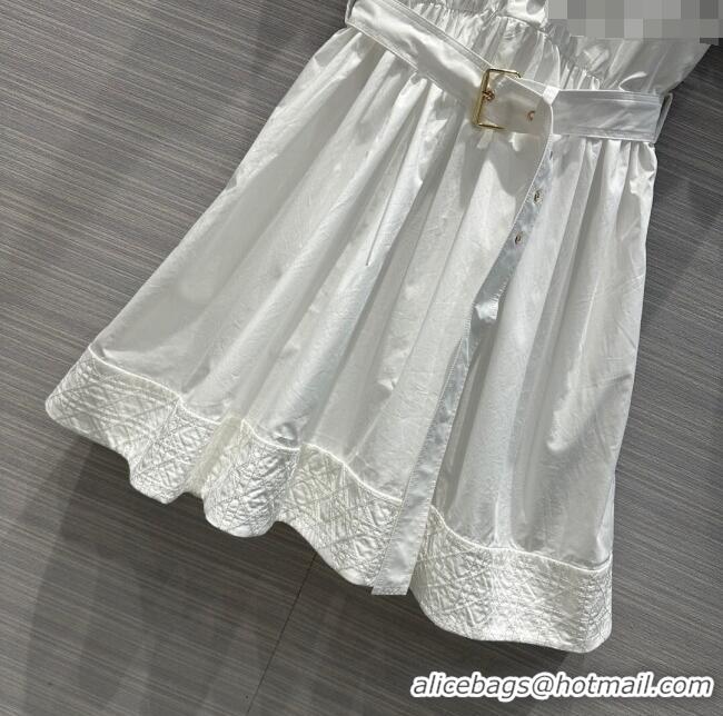 ​Top Quality Dior Cotton Dress D031314 White 2024