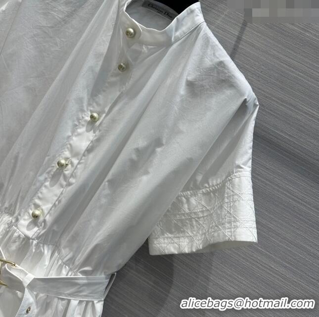 ​Top Quality Dior Cotton Dress D031314 White 2024