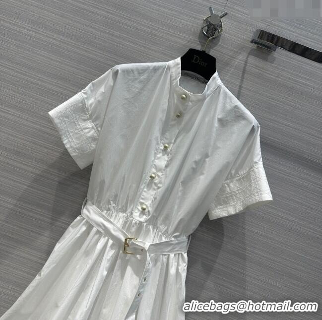 ​Top Quality Dior Cotton Dress D031314 White 2024