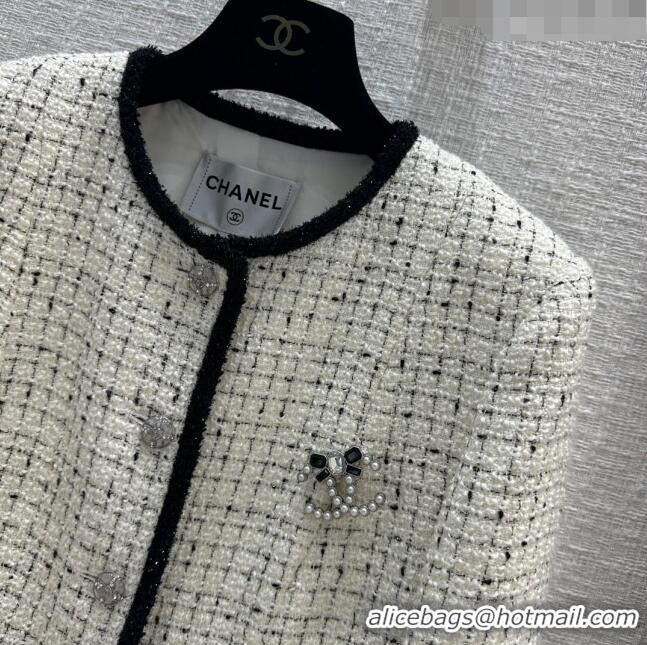 Grade Design Chanel Tweed Jacket CH031310 White 2024