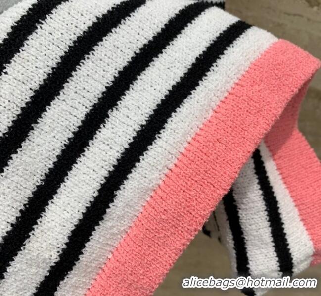 Good Taste Chanel Knit Dress CH031418 White/Black/Pink 2024