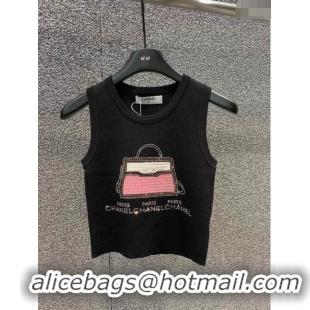 ​Top Quality Chanel Knit Vest CH031420 Black 2024