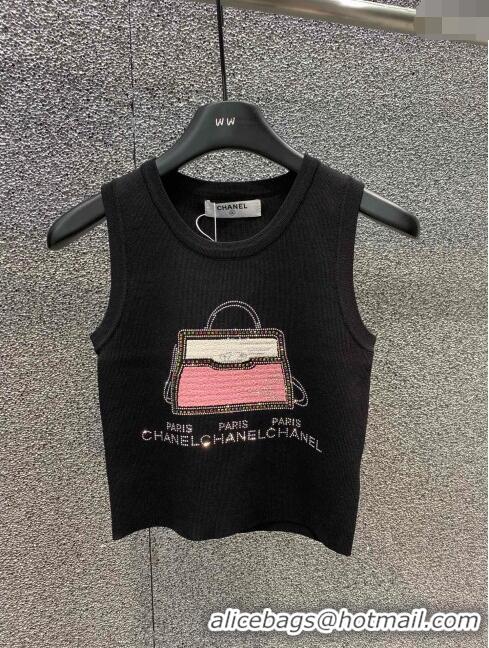 ​Top Quality Chanel Knit Vest CH031420 Black 2024