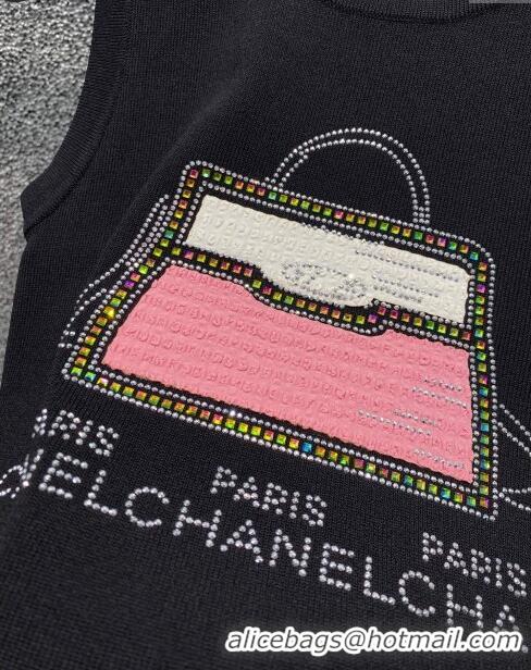 ​Top Quality Chanel Knit Vest CH031420 Black 2024