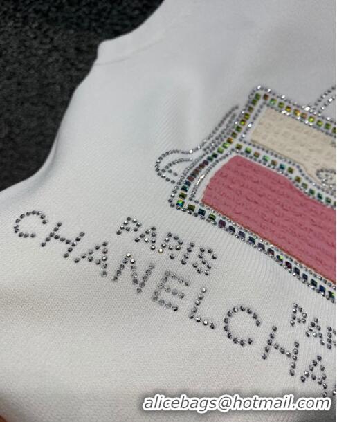 Buy Discount Chanel Knit Vest CH031420 White 2024