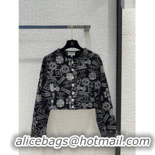 Reasonable Price Chanel Denim Jacket CH031421 Black 2024