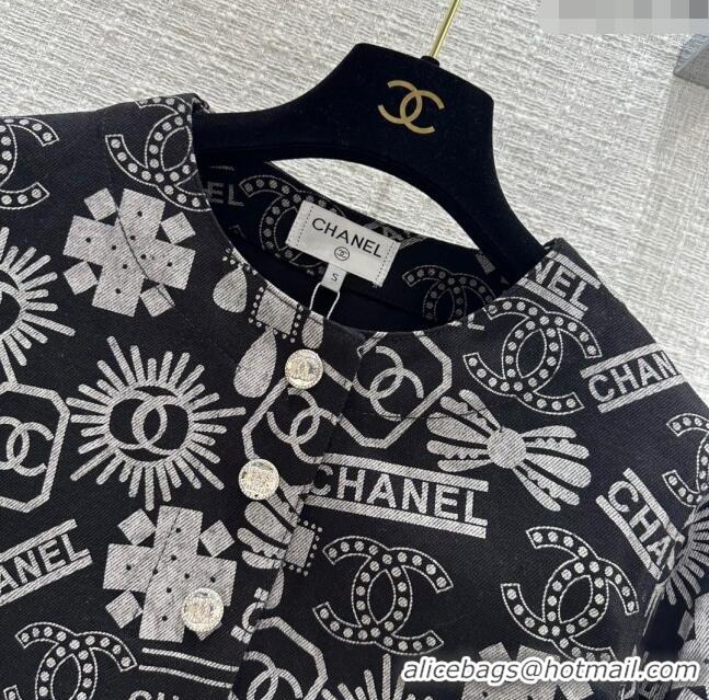 Reasonable Price Chanel Denim Jacket CH031421 Black 2024