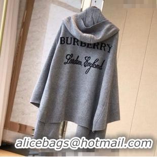 Buy Promotional Burberry Wool Cashmere Cape B0131 Grey 2024