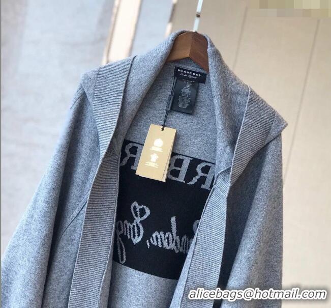 Buy Promotional Burberry Wool Cashmere Cape B0131 Grey 2024