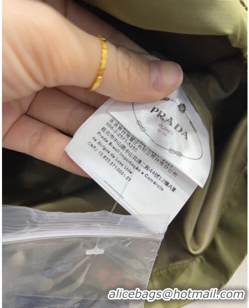 Market Sells Prada Jacket with Belt P031323 Green 2024