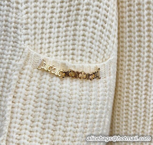 ​Buy Inexpensive Celine Wool & Cashmere Cardigan C11023 White 2024