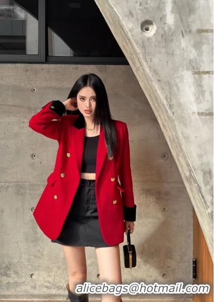 Traditional Specials Celine Wool Jacket C11218 Red 2024