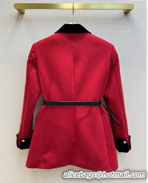 Traditional Specials Celine Wool Jacket C11218 Red 2024