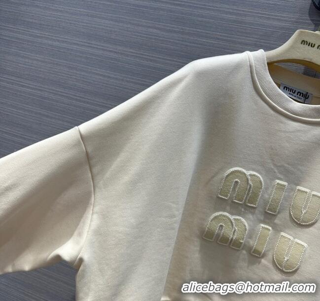 Affordable Price Miu Miu Sweatershirt and Pants M022321 Beige 2024