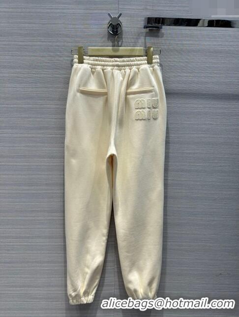 Affordable Price Miu Miu Sweatershirt and Pants M022321 Beige 2024