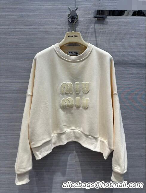 Affordable Price Miu Miu Sweatershirt and Pants M022321 Beige 2024