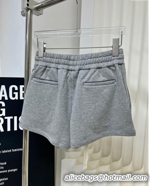 Trendy Design Miu Miu Cotton Shorts M022706 Grey 2024