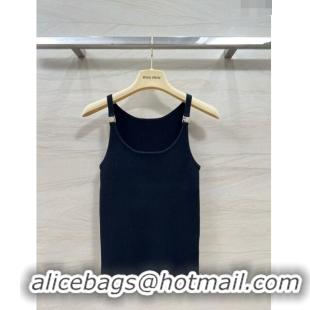 Affordable Price Miu Miu Knit Vest M030818 Black 2024