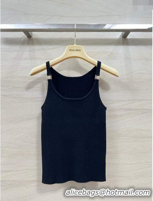 Affordable Price Miu Miu Knit Vest M030818 Black 2024