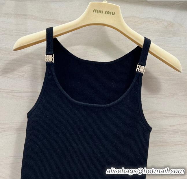 Affordable Price Miu Miu Knit Vest M030818 Black 2024