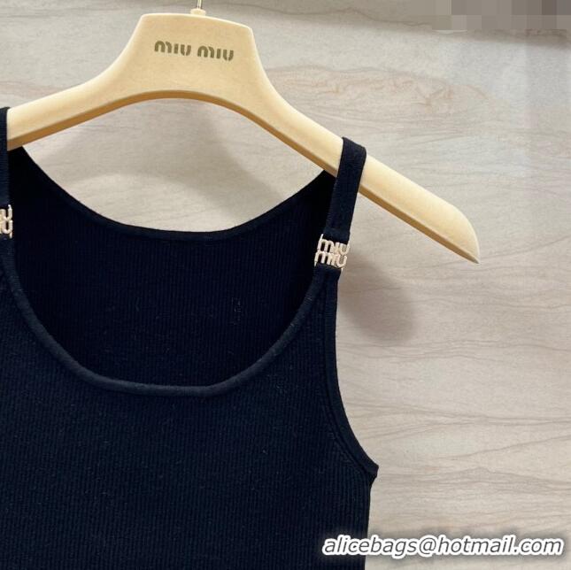 Affordable Price Miu Miu Knit Vest M030818 Black 2024