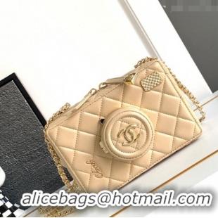 Super Quality Chanel Quilted Calfskin Camera Bag AS4817 Beige 2024