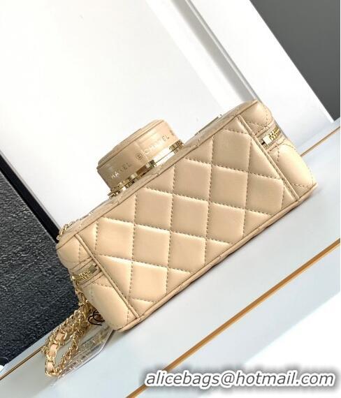 Super Quality Chanel Quilted Calfskin Camera Bag AS4817 Beige 2024