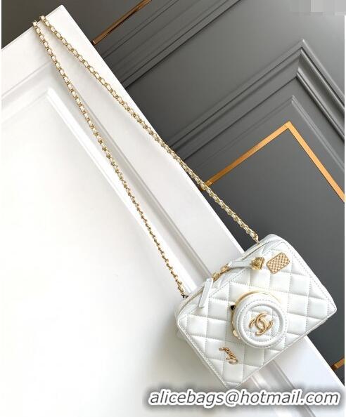 Promotional Chanel Quilted Calfskin Camera Bag AS4817 White 2024