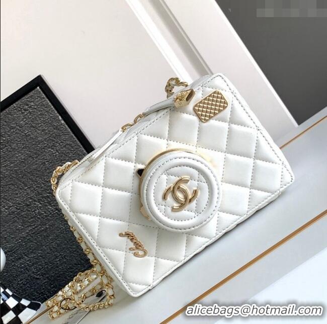 Promotional Chanel Quilted Calfskin Camera Bag AS4817 White 2024