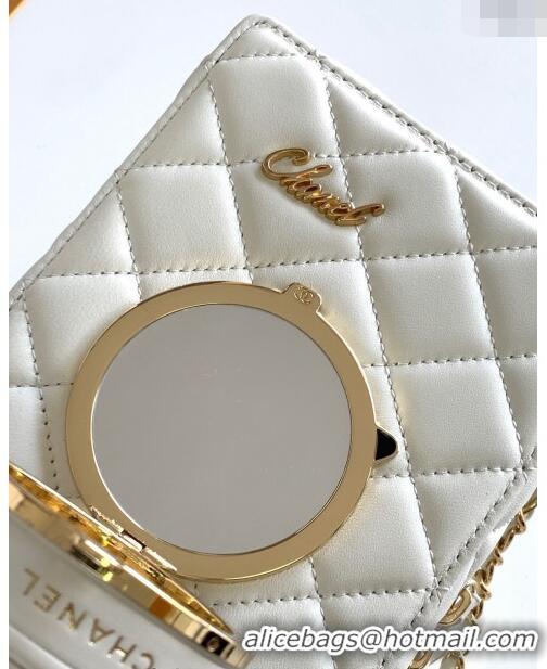 Promotional Chanel Quilted Calfskin Camera Bag AS4817 White 2024