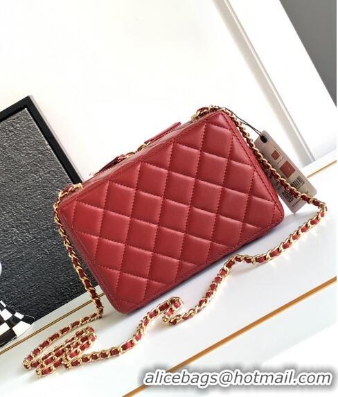 Top Quality  Chanel Quilted Calfskin Camera Bag AS4817 Red 2024