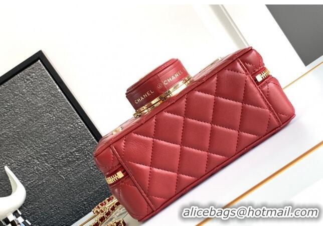 Top Quality  Chanel Quilted Calfskin Camera Bag AS4817 Red 2024