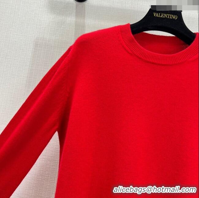 ​Affordable Price Valentino Wool Sweater V11307 Red 2024