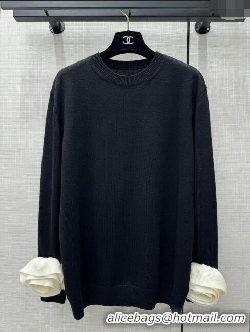 Traditional Discount Valentino Wool Sweater V11308 Black 2024