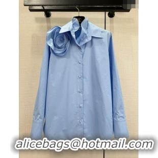 ​Best Quality Valentino Shirt V022737 Blue 2024