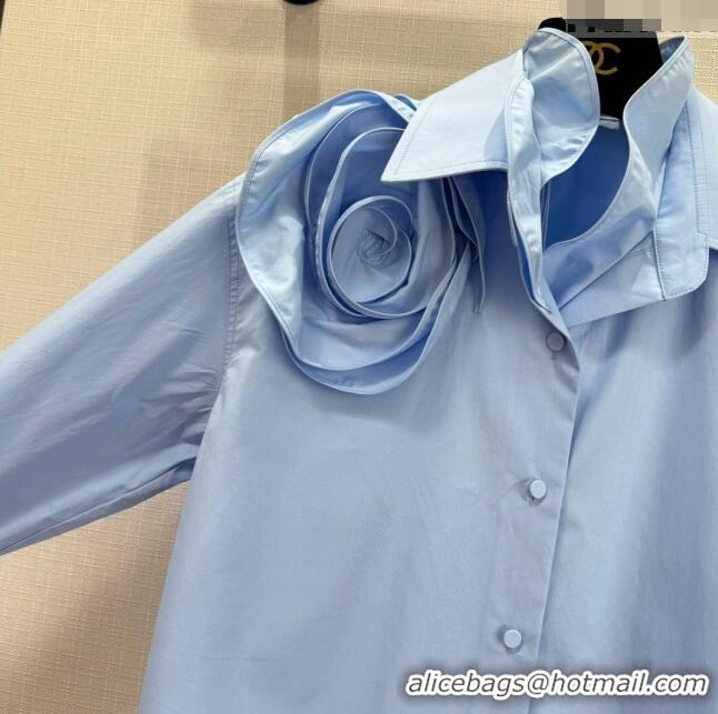 ​Best Quality Valentino Shirt V022737 Blue 2024