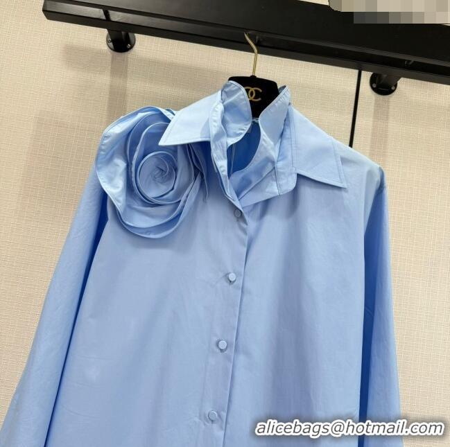 ​Best Quality Valentino Shirt V022737 Blue 2024