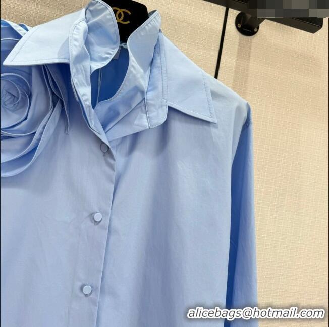 ​Best Quality Valentino Shirt V022737 Blue 2024