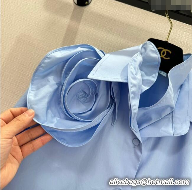 ​Best Quality Valentino Shirt V022737 Blue 2024