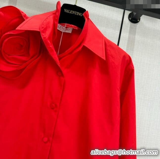 Traditional Discount Valentino Shirt V022738 Red 2024