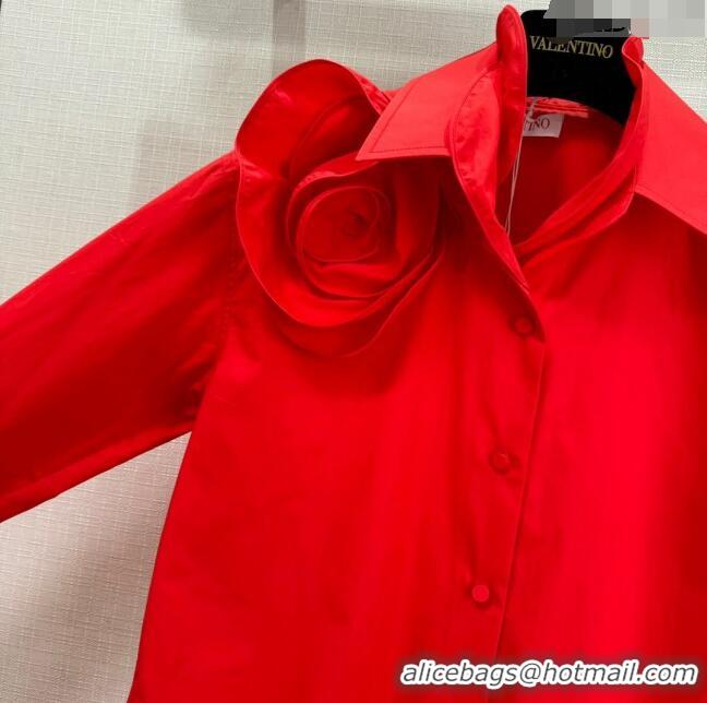 Traditional Discount Valentino Shirt V022738 Red 2024