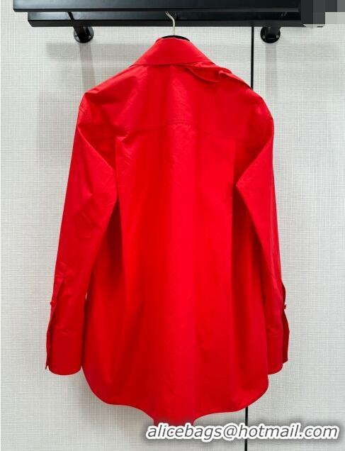 Traditional Discount Valentino Shirt V022738 Red 2024