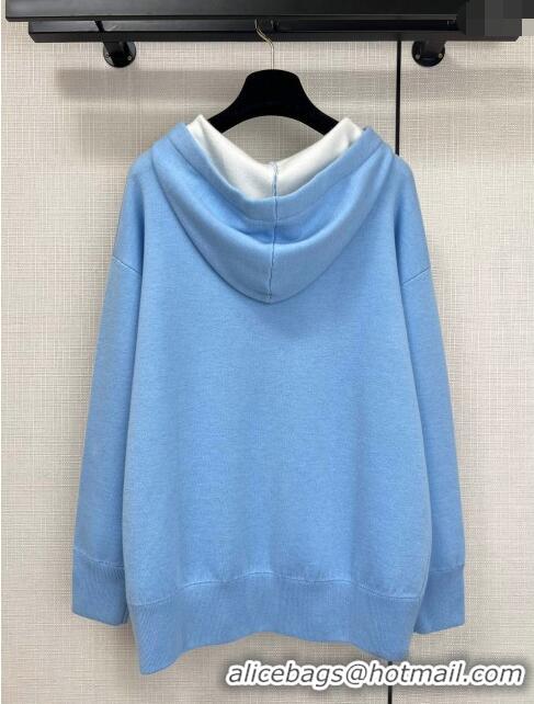 ​Grade Quality Loewe Wool Sweater L11312 Blue 2024